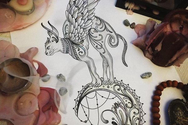 Bastet-Tattoo-Idea-by-Elena-Basky