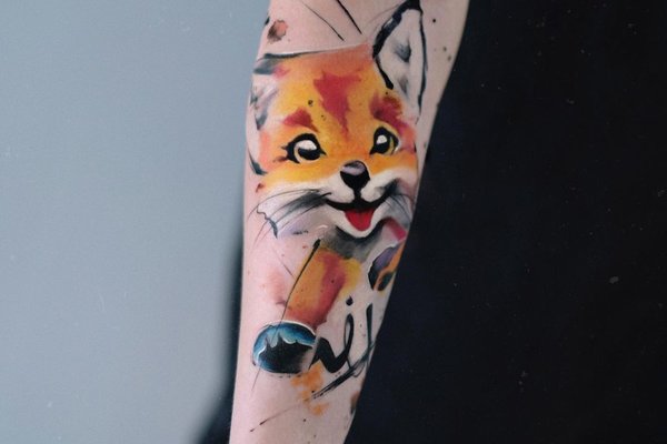 Cute-Fox-Tattoo