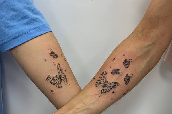 Společné tetování po dokončení ve studiu VEAN TATTOO