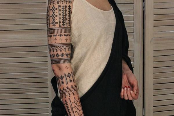 Ukázka tribal tetování