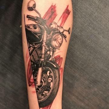 Návrh tetování inspirovaný motocykly