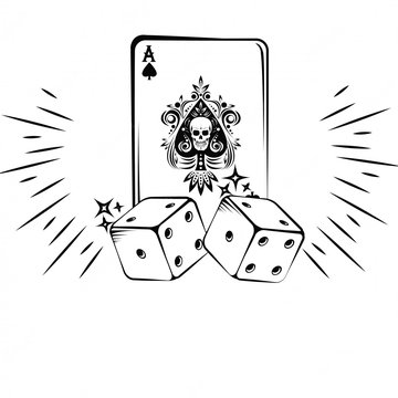 Inkedold-school-tattoo-with-poker-cards-drawing-design_18591-22109