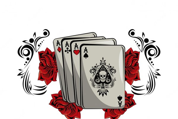 Inkedold-school-tattoo-with-poker-cards-drawing-design_18591-22090
