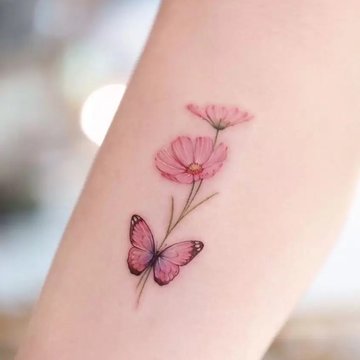 Pink-Butterfly-Tattoo-5-846x1024