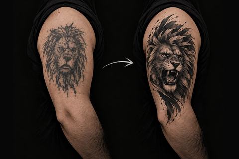 Překrytí tetování (cover-up)