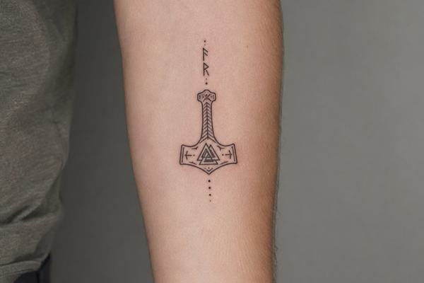 Vikingské tetování na ruku