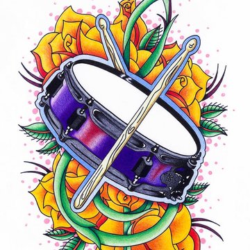 drum_tattoo_commission_by_gorejessghouls_d5dts15-fullview