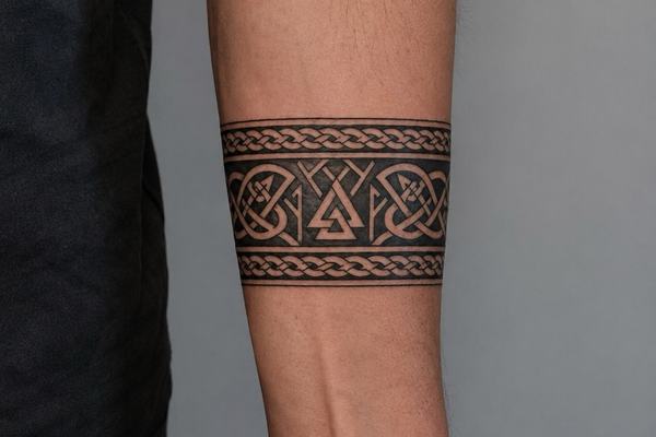 Originální návrh vikingského tetování