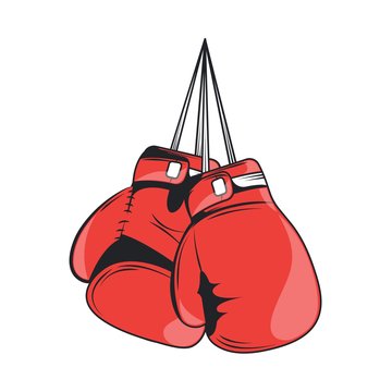 hanging-boxing-gloves-free-vector