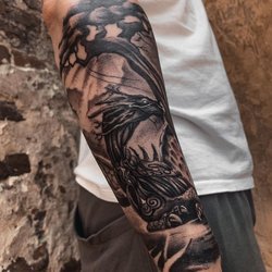 Pánské tetování na předloktí