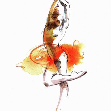 watercolor-painting-of-a-ballet-dancer-ikon-images